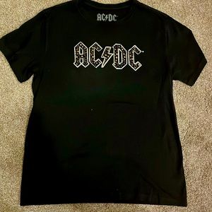 AC/DC studded lucky brand tee